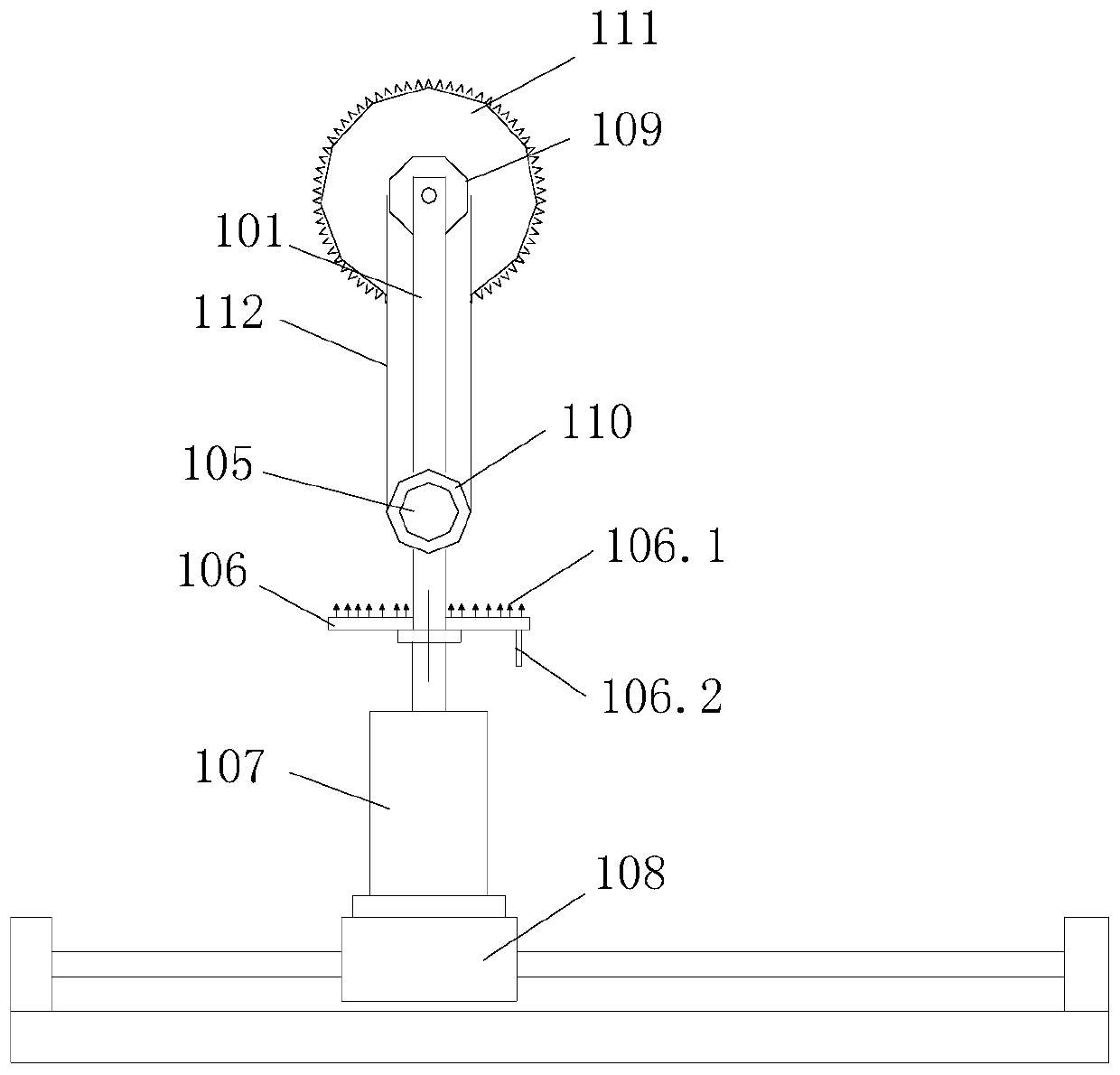 A film unwinding automatic cutting device and film automatic unwinding equipment