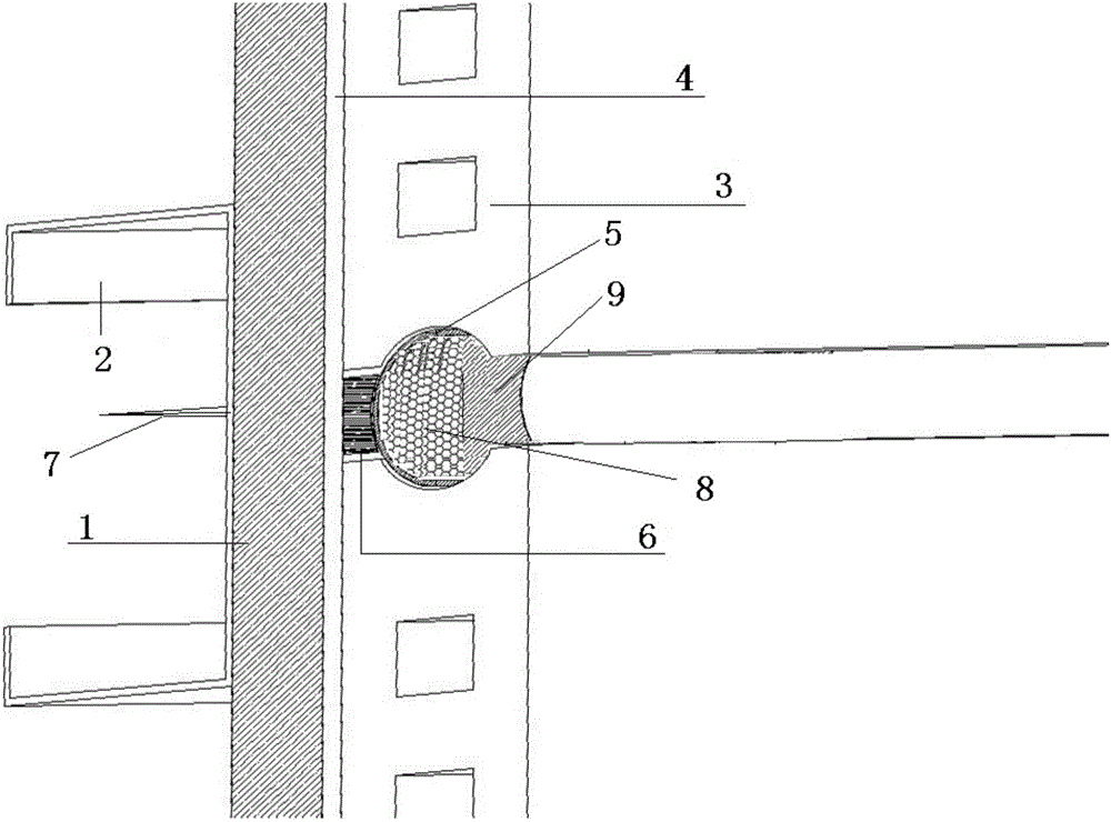 Installation structure for light exterior wall board