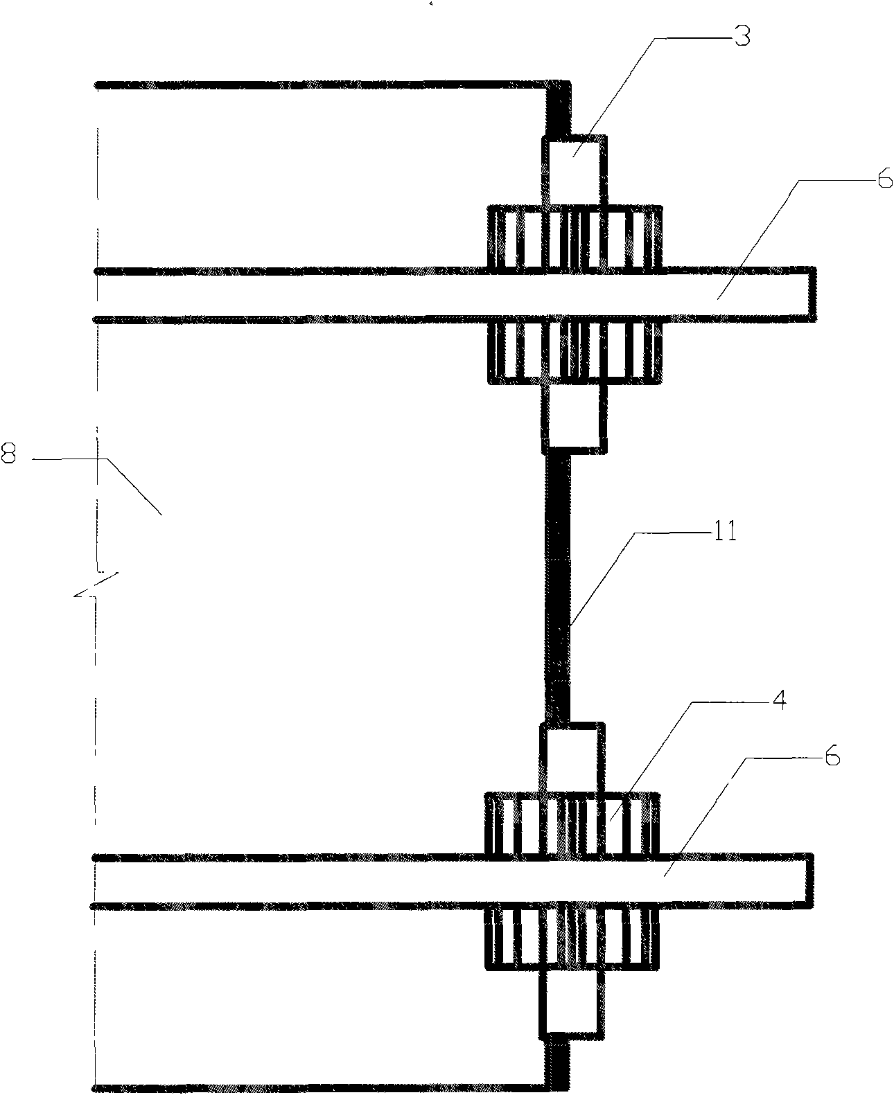 Template connecting piece capable of regulating and controlling angle