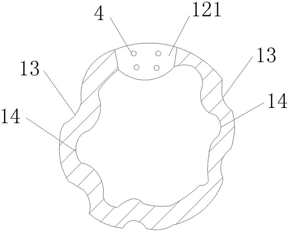 Calculus breaking and clearing attraction probe device with cohesively aligned laser fibers