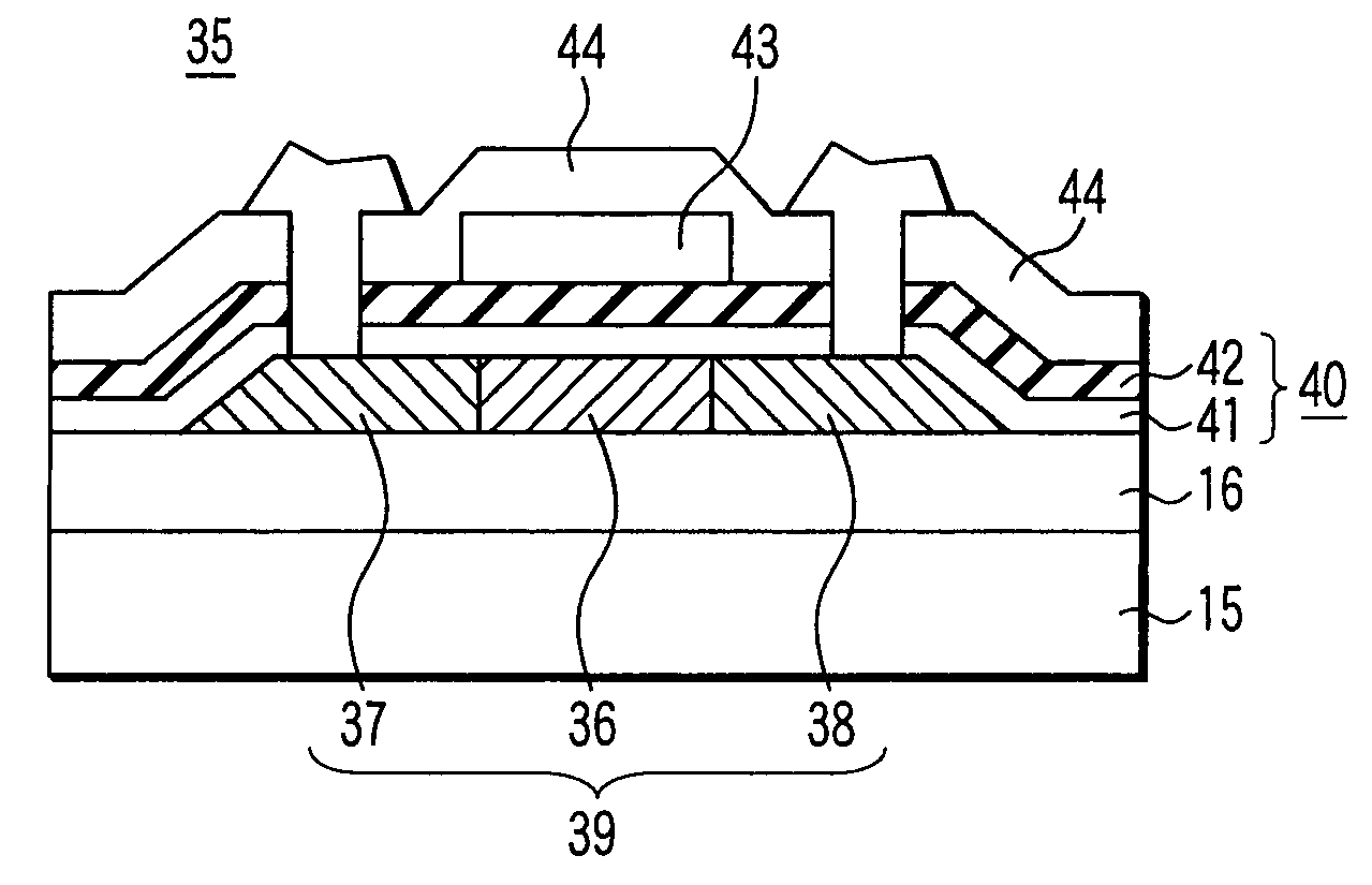 Crystallizing method, thin-film transistor manufacturing method, thin-film transistor, and display device