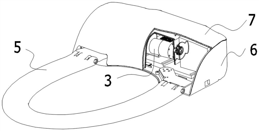 Contact-free starting sleeve changing device