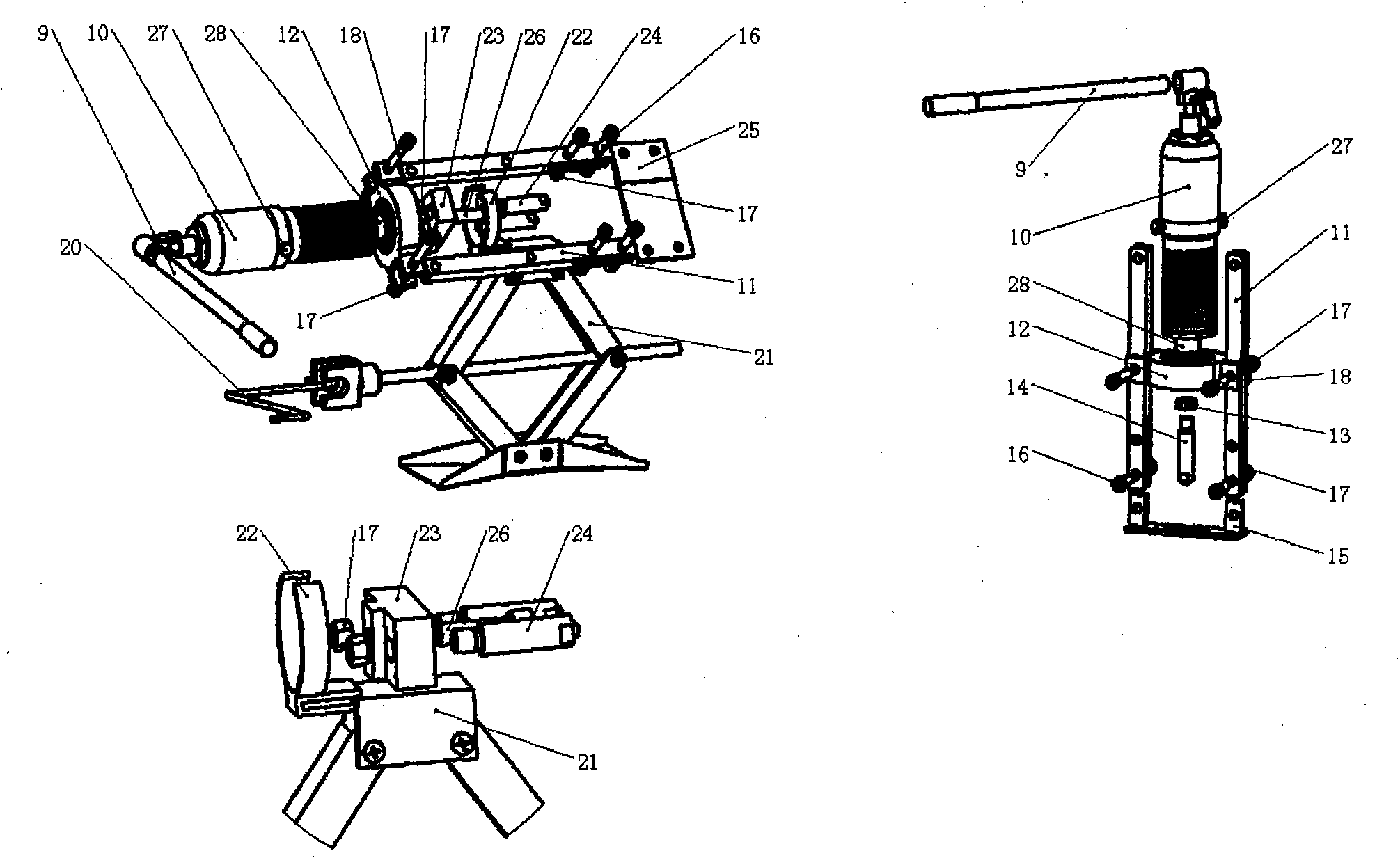 Quick disassembly and assembly device for heavy-duty vehicle track