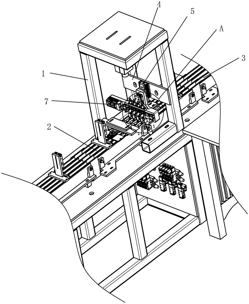 Clamp special for detection of feather of shuttlecock