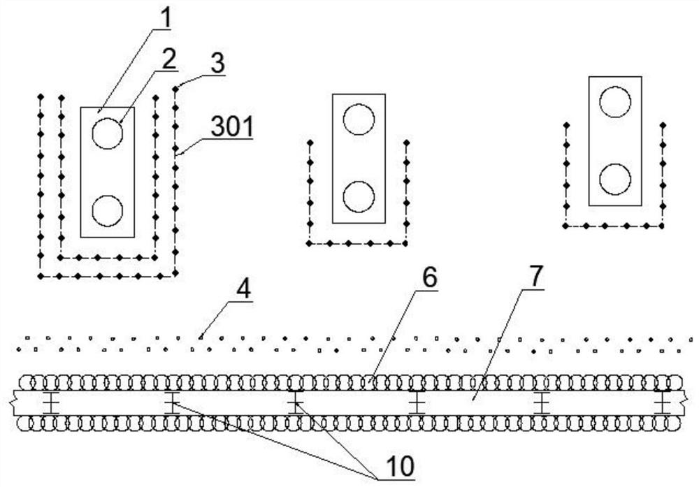 Deformation control construction method for building close to foundation pit