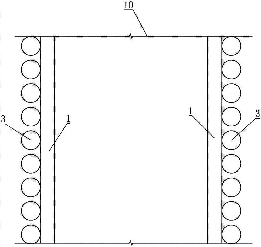 Lateral rigidity enhancing structure of open section of subway entrance