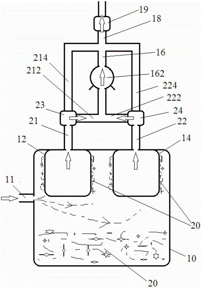 Back-blow dedusting system