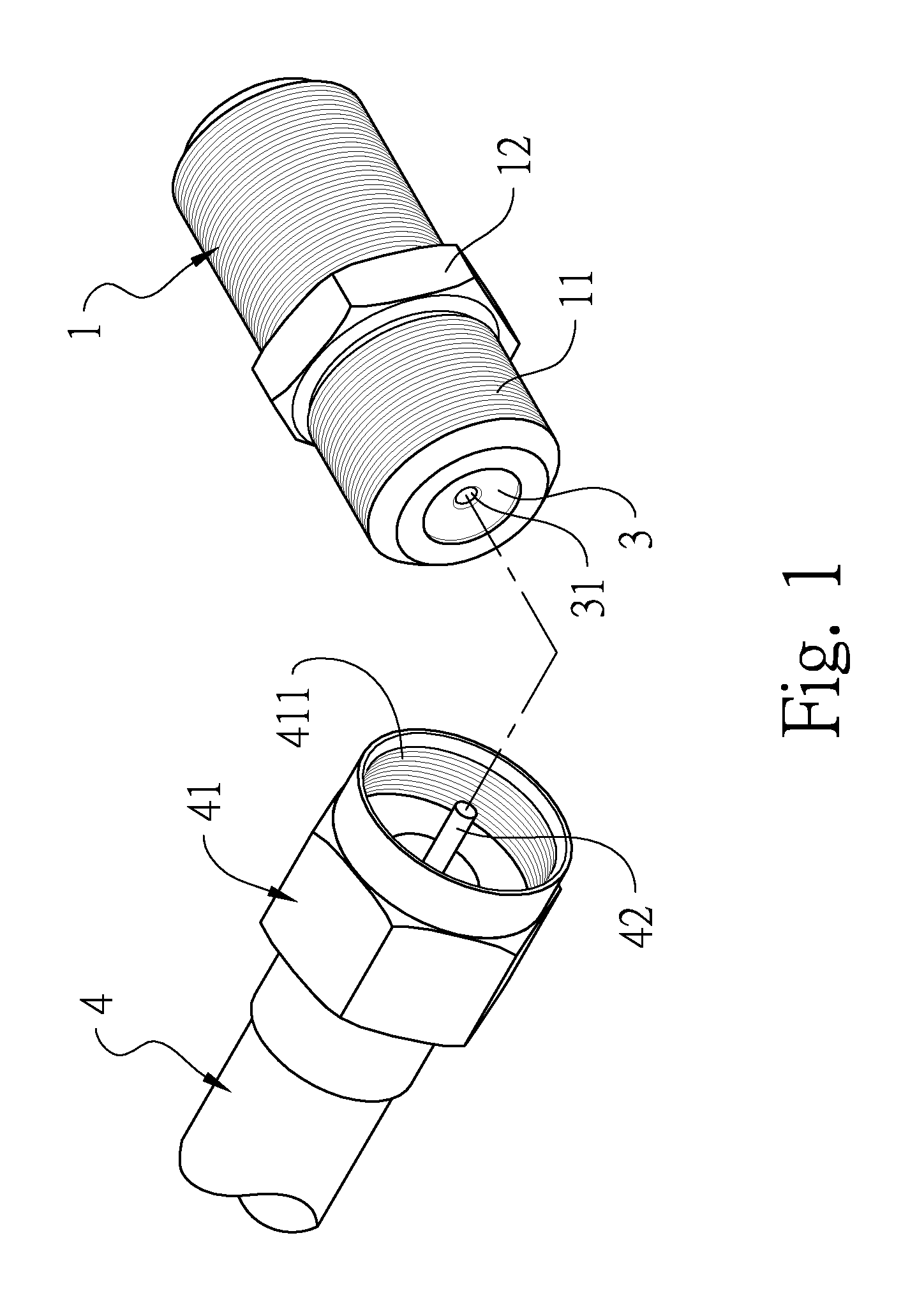 Coaxial cable adaptor