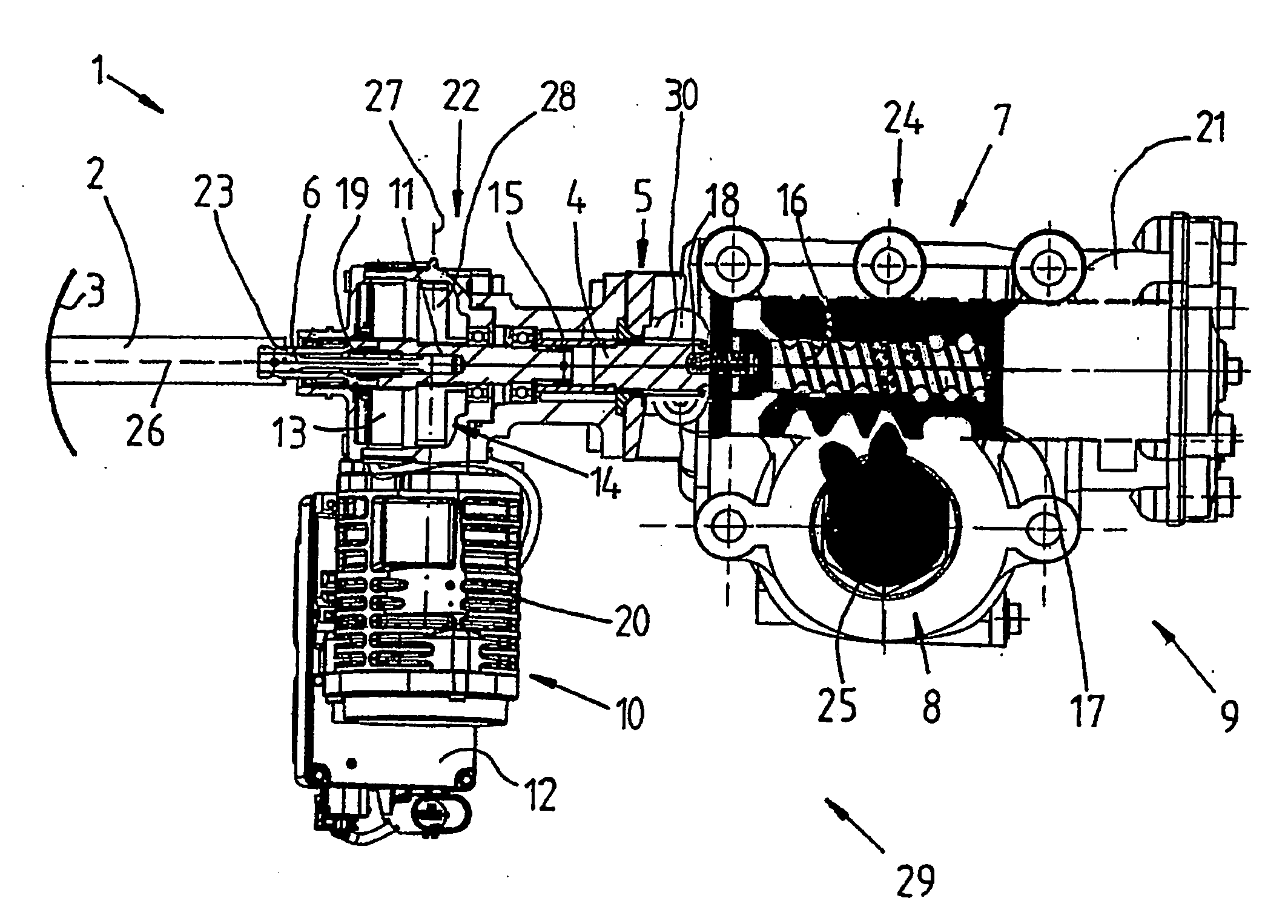 Steering system for a vehicle