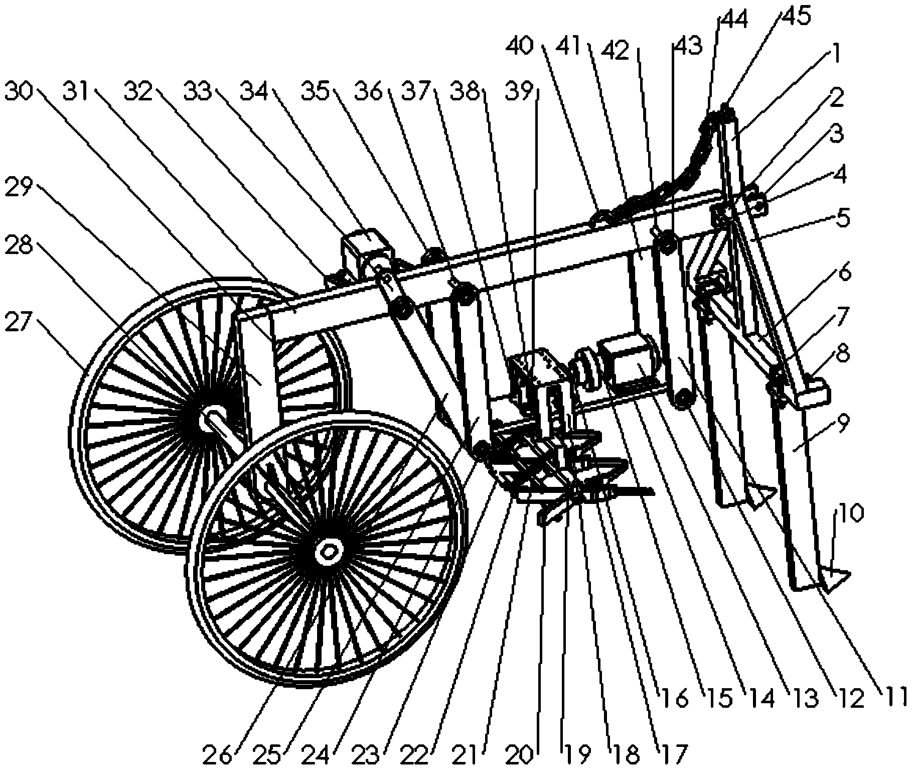 Vibration digging and puling type cassava harvester