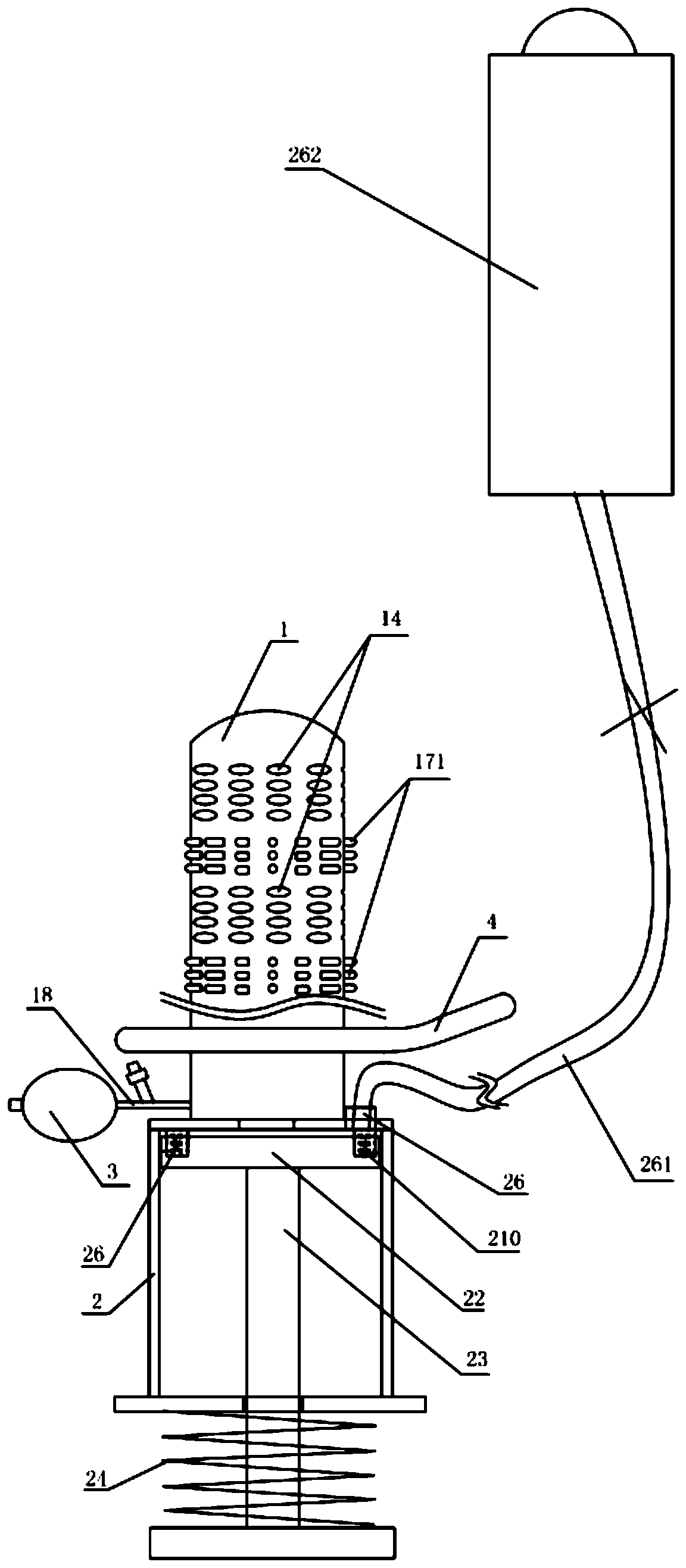 Device for flushing anorectum