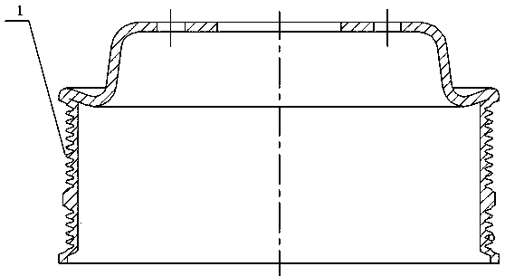 Spinning technology for two-stage-type plate belt pulley and tool special for spinning technology