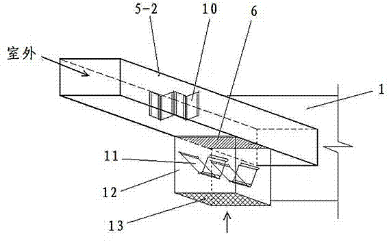 Energy storage inverter waste heat utilized temperature regulation system of energy storage device chamber