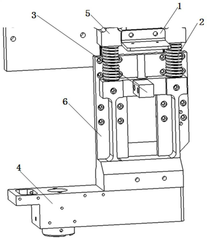 Electric and spring coupling pressure foot pressing force measuring device and control method