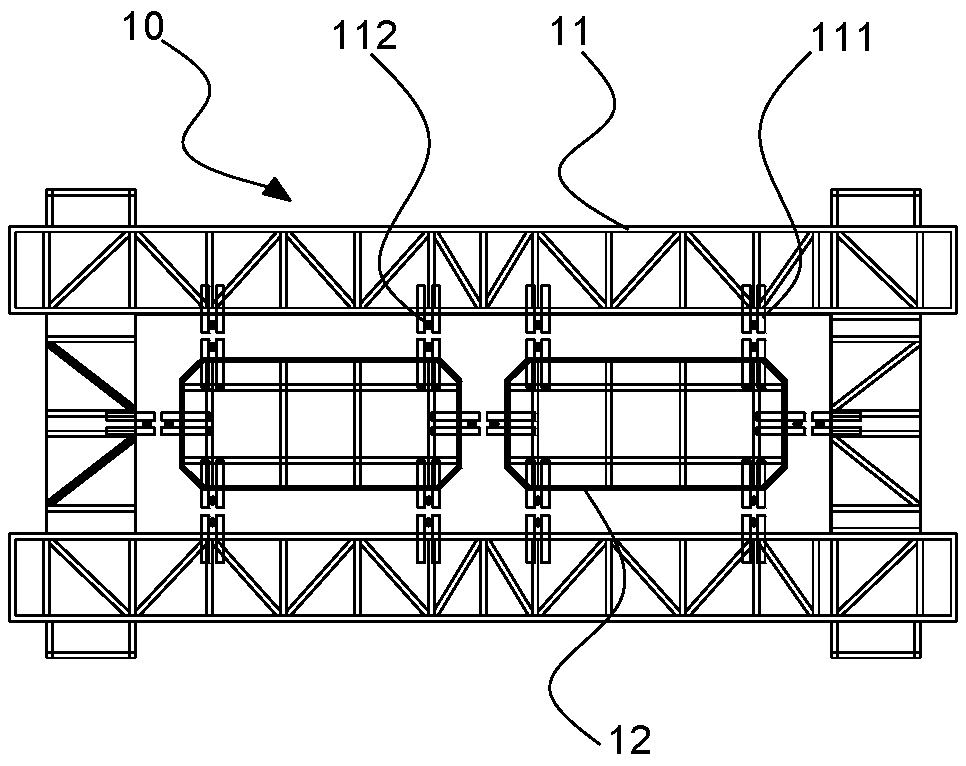 Construction process for pier top section of hollow thin-walled high pier column