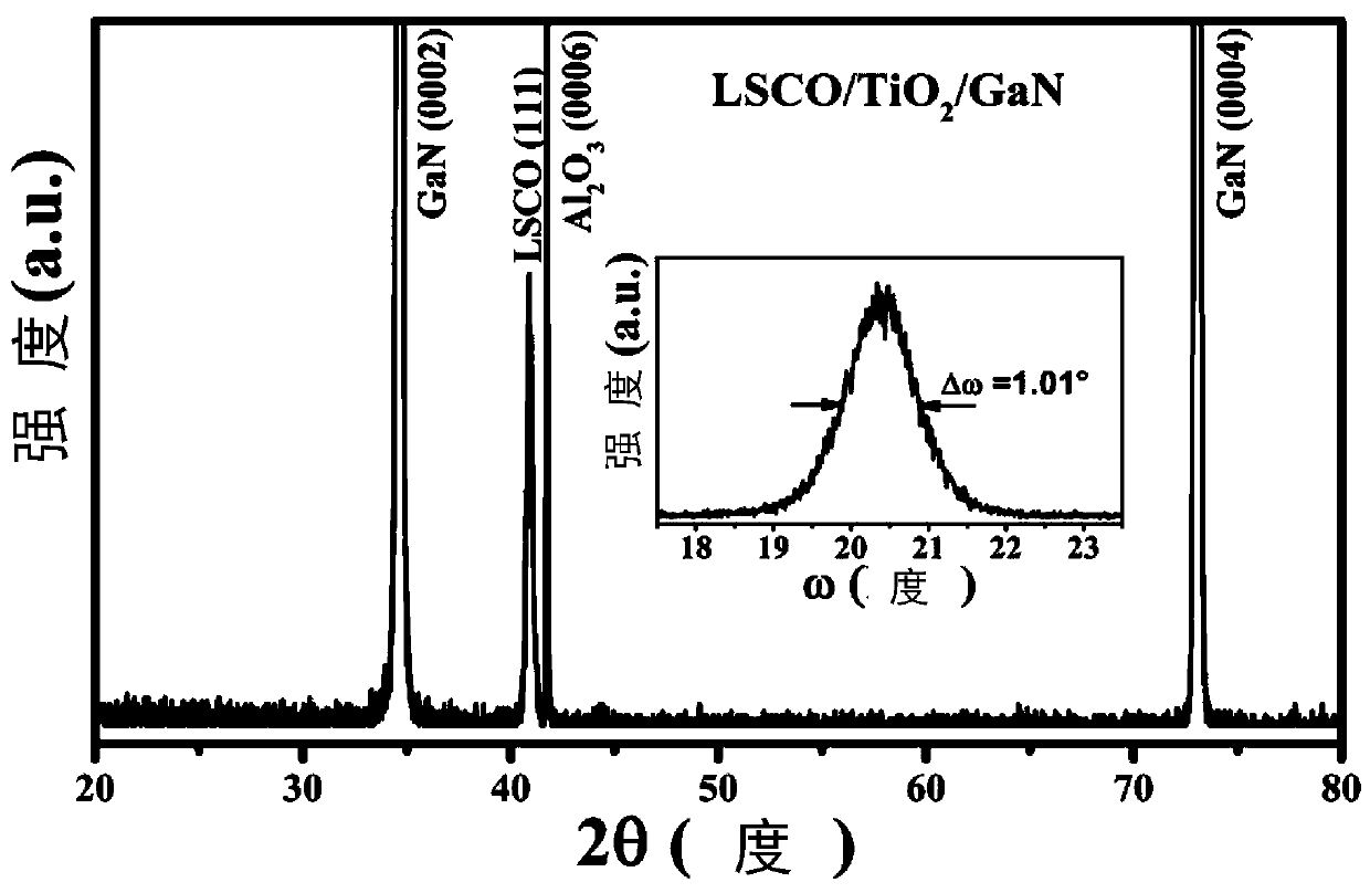 Titanium niobate lead magnesium oxide ferroelectric thin film GaN-based epitaxial integration and its preparation method