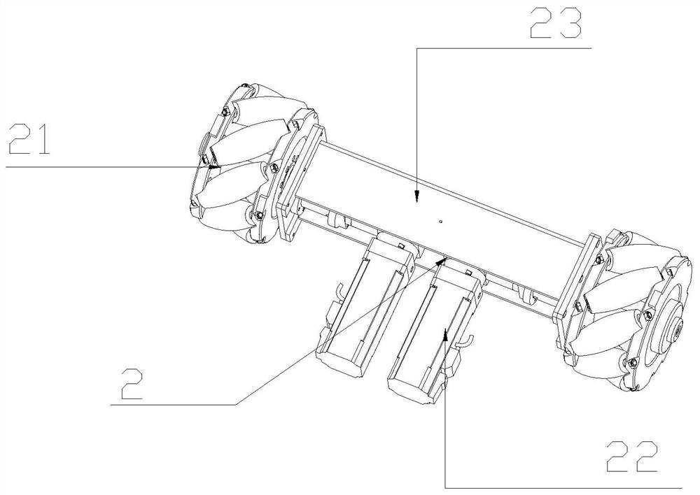 Mecanum wheel suspension