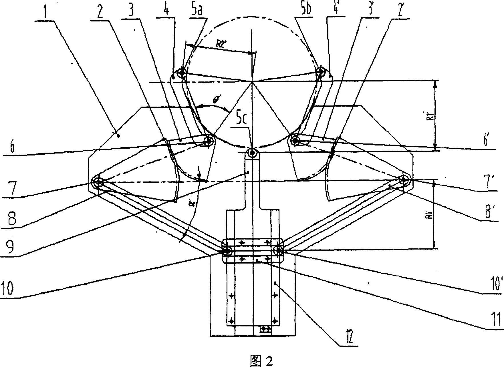 Automatic centering central frame