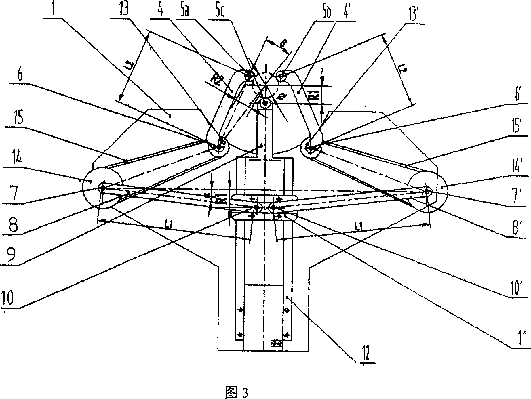 Automatic centering central frame