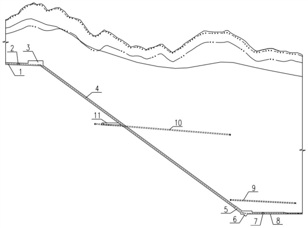 Hydropower station water diversion inclined shaft arrangement structure and method suitable for TBM construction