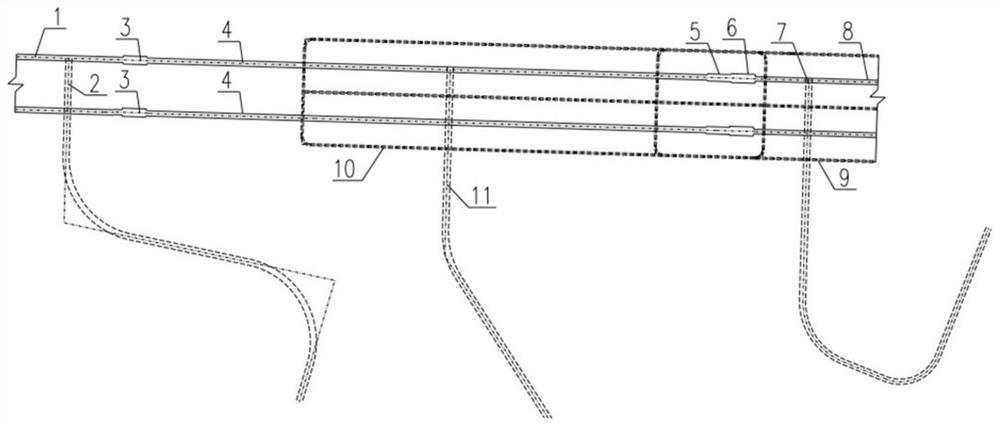 Hydropower station water diversion inclined shaft arrangement structure and method suitable for TBM construction