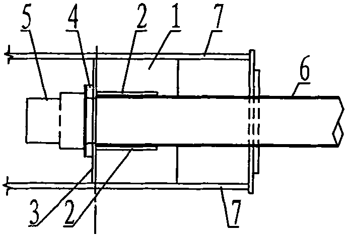 Novel built-in cable-truss anchoring structure and construction method thereof