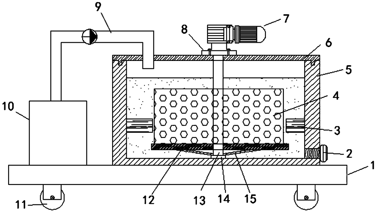 Geological logging sand-washing device