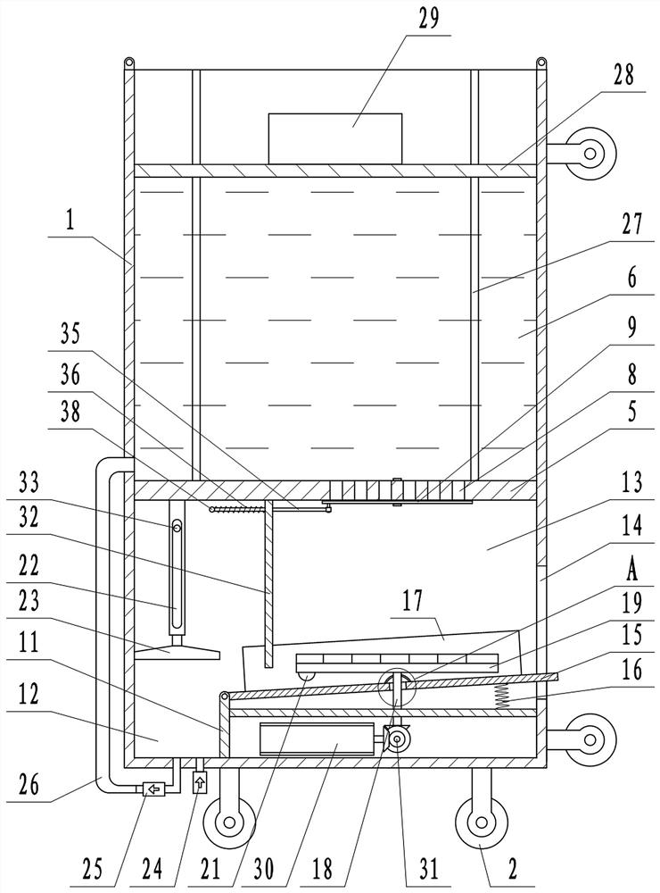 A kind of external wall suspension type automatic pulp throwing machine