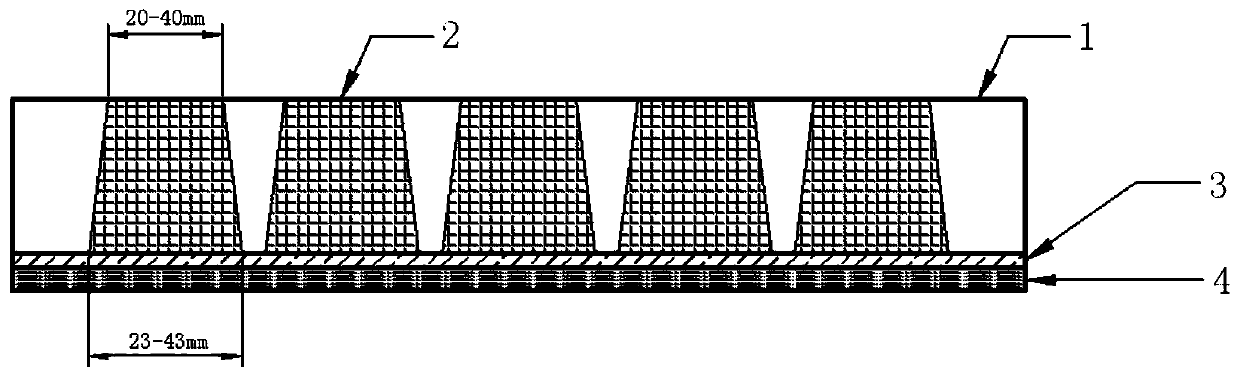 Method for preparing high-manganese steel-ceramic-carbon steel composite wear-resistant lining board