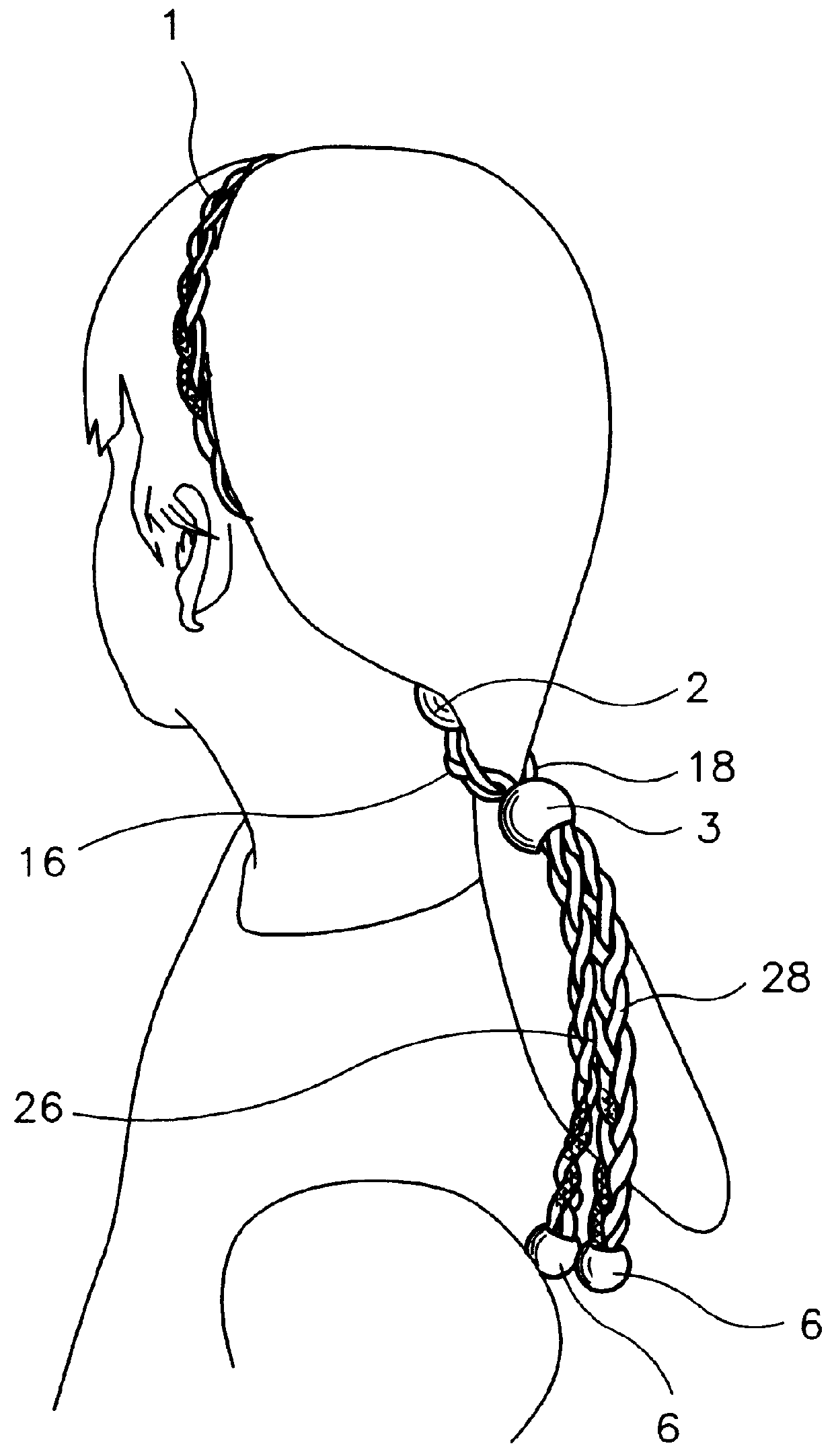 Head band, hair band and hair gathering device