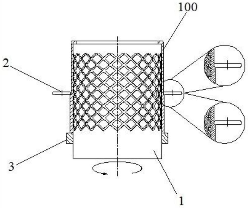 Squeezing forming method and forming tool for thin-wall component with inner rib