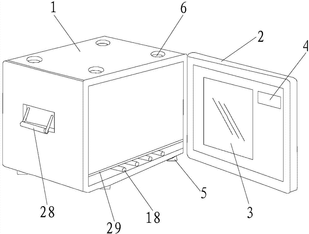 Rock-like test piece crack water injection method for frost heave test