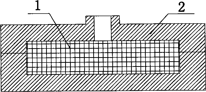 Preparation technology of vanadium carbide reinforced high manganese steel base composite material