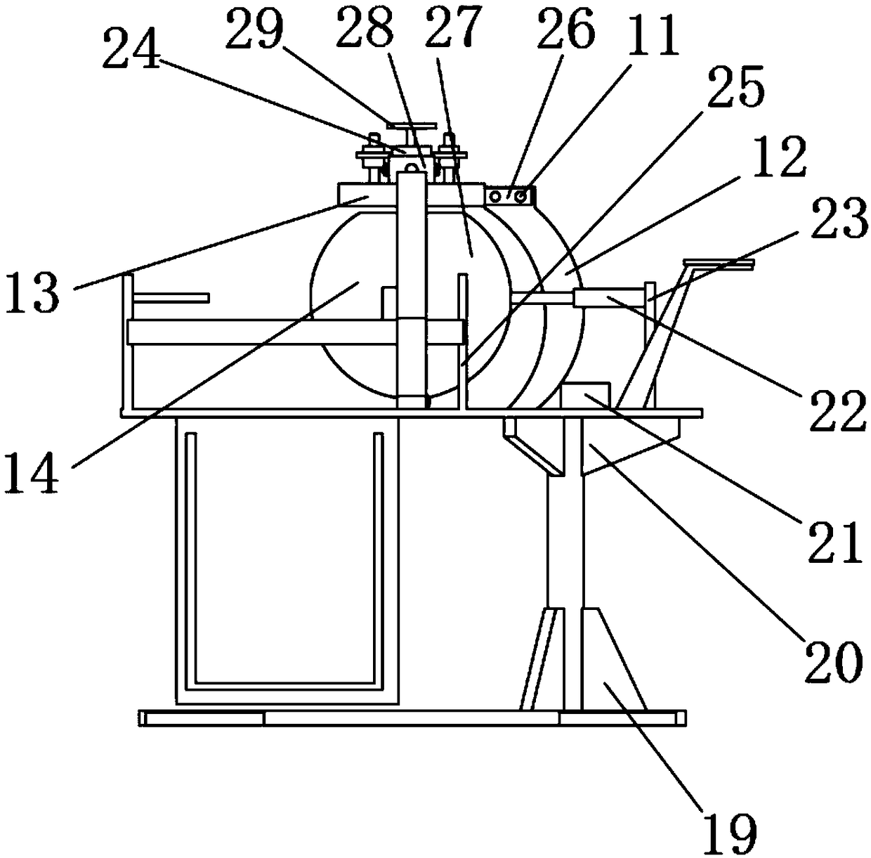 A cutting device of a fruit and vegetable picking manipulator