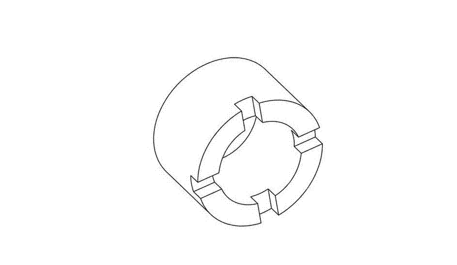 Threaded connecting structure of differential piston