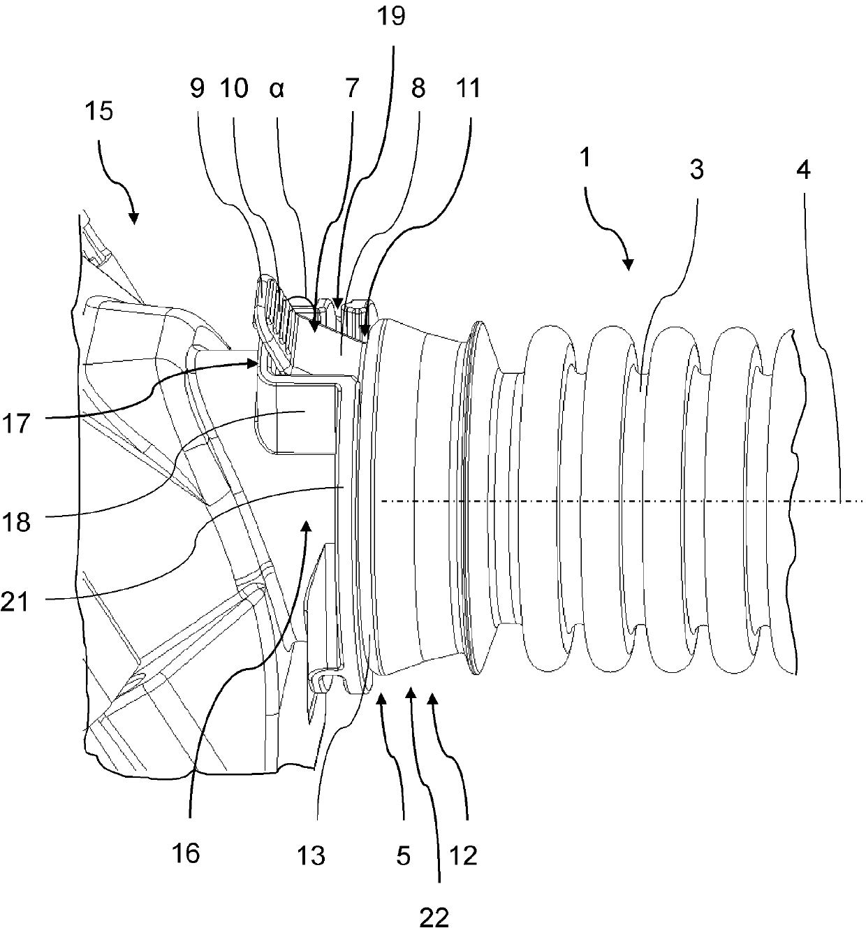 Breathing tube for a respirator and respirator