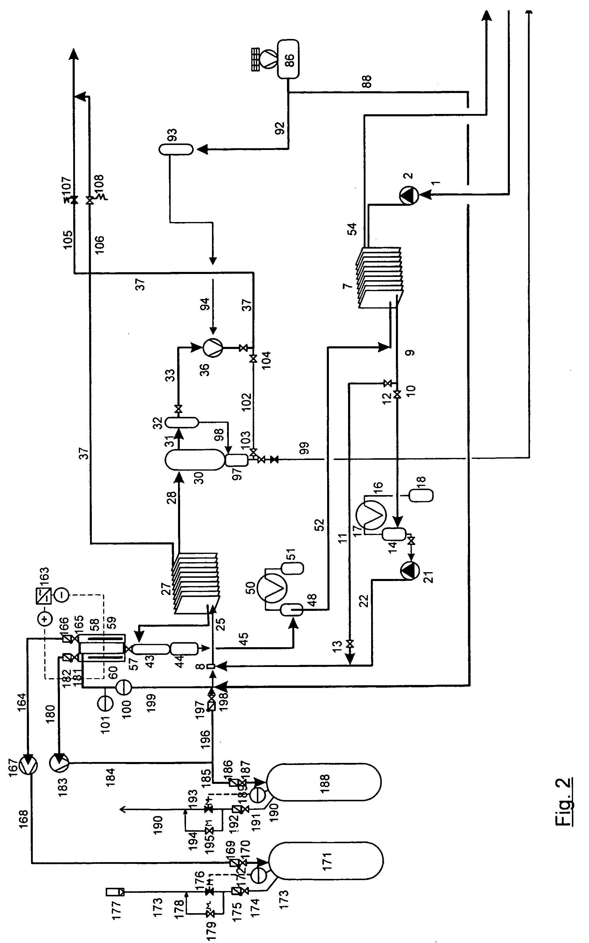 Method and device for treating liquids, using an electrolytic stage