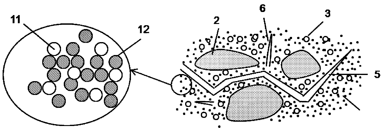 Concrete anti-cracking repairing agent and concrete applying the same