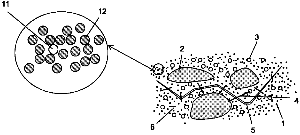 Concrete anti-cracking repairing agent and concrete applying the same