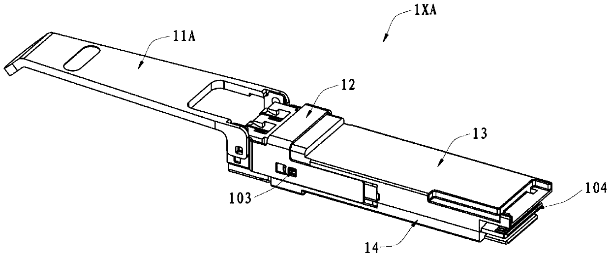 Unlocking structure of pluggable module and operation method