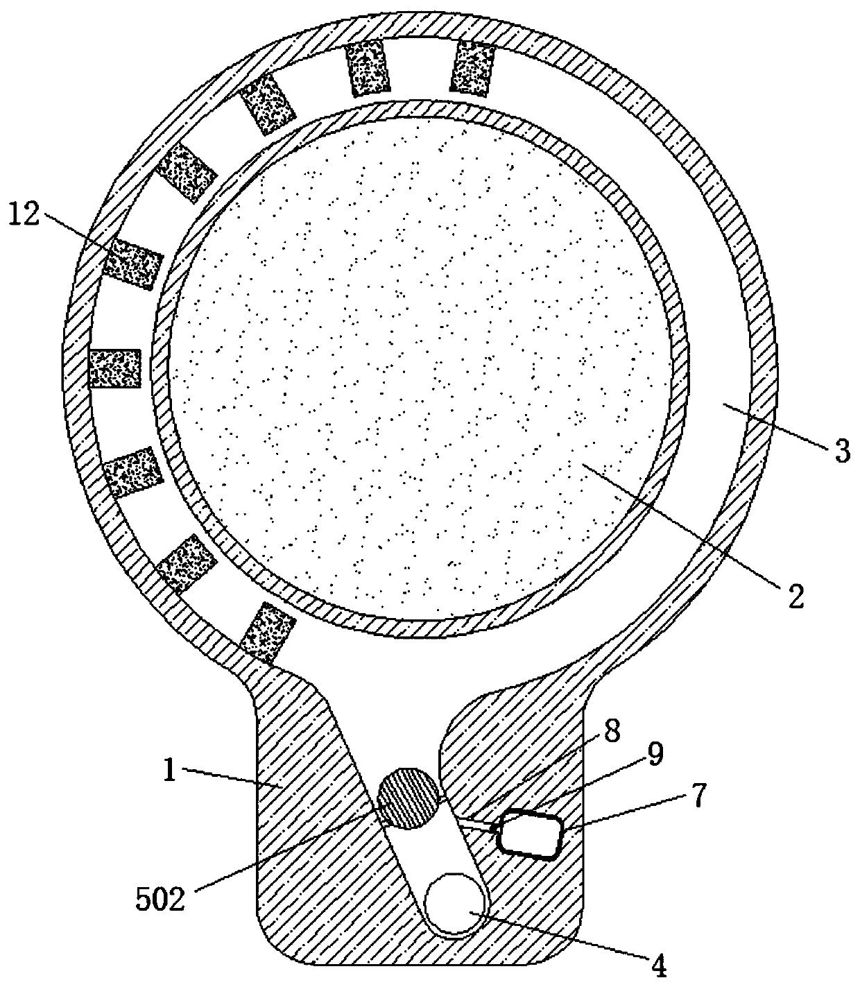 Fire-fighting unmanned aerial vehicle lens cleaning device capable of preventing smoking based on magnetic force change