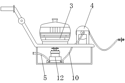 Cleaning device for environment-friendly construction waste conveying pipeline