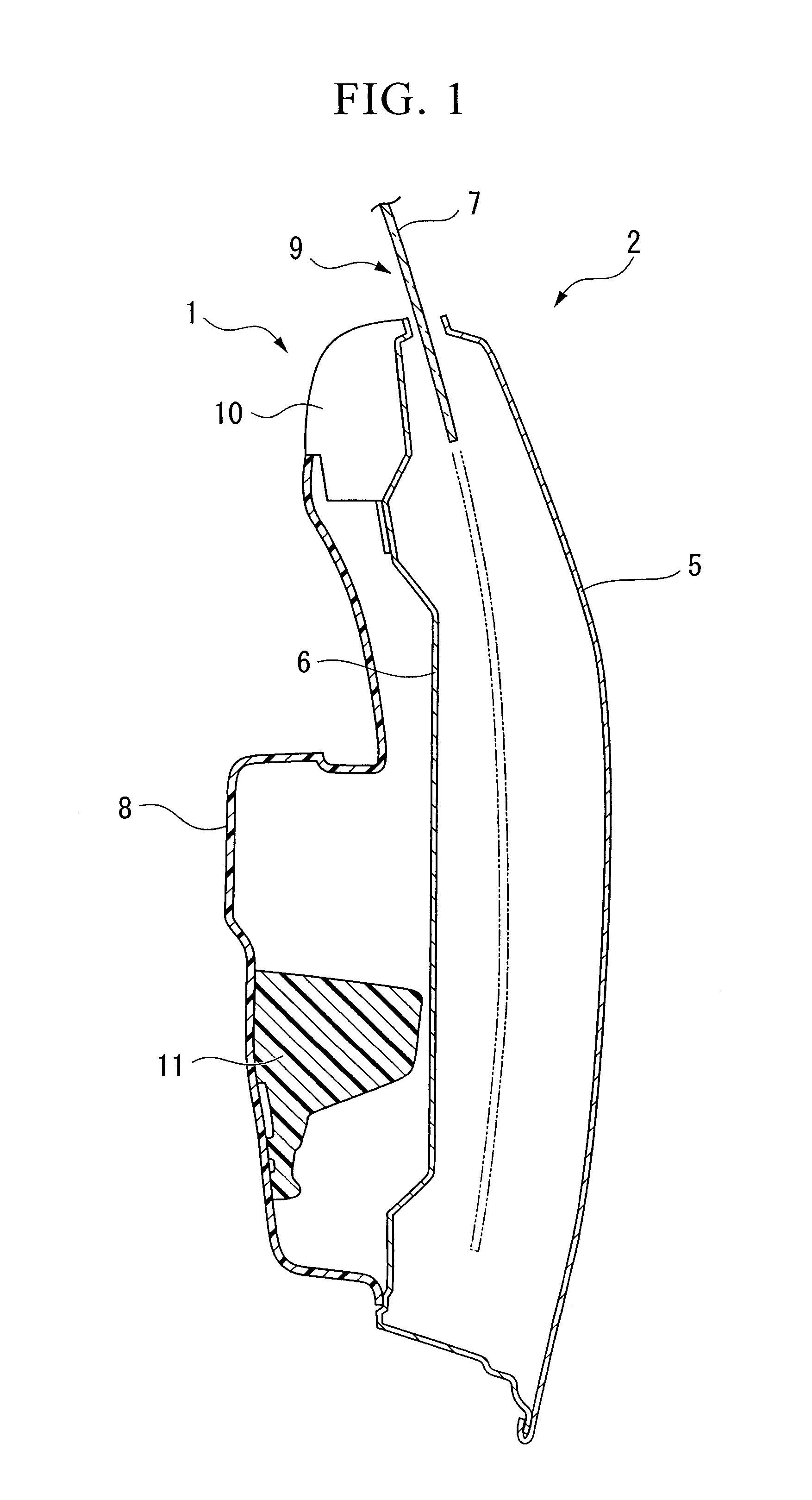 Arrangement structure of air bag device