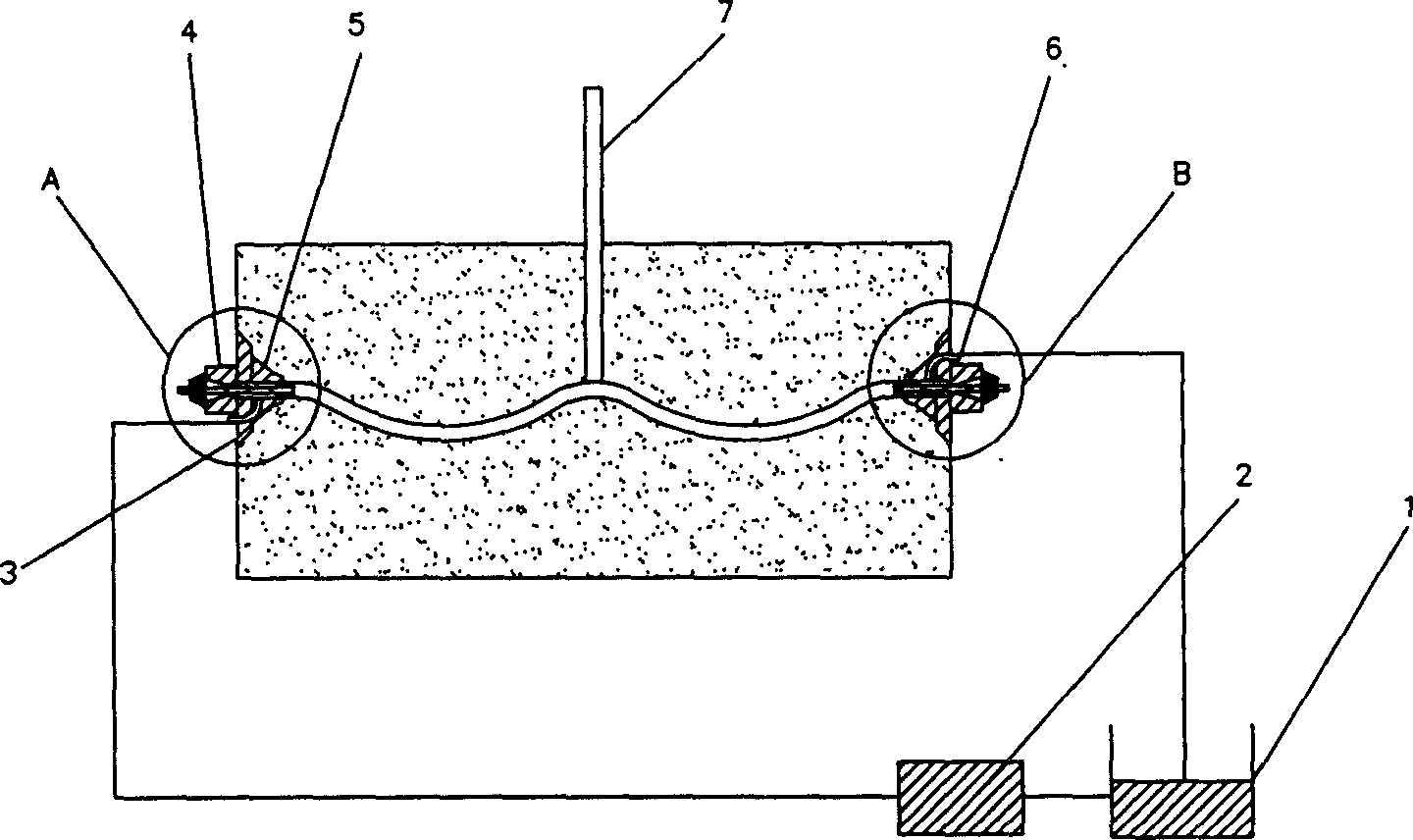 Steel strand back-tension prestressed channel mudjacking method