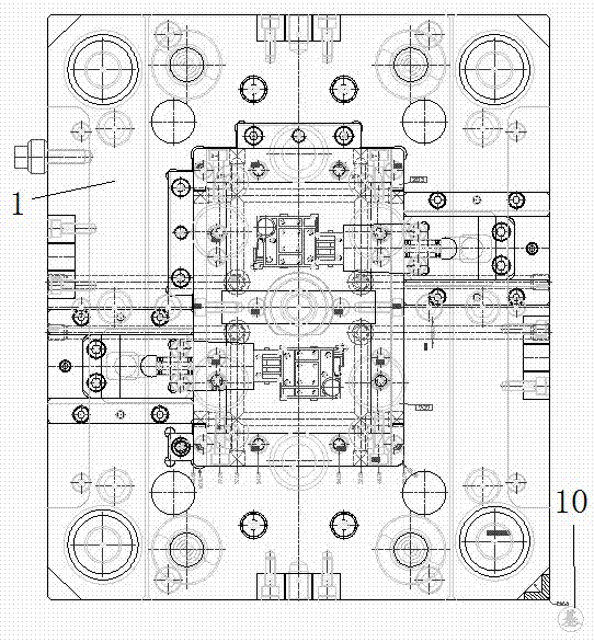 Mold for base of junction box