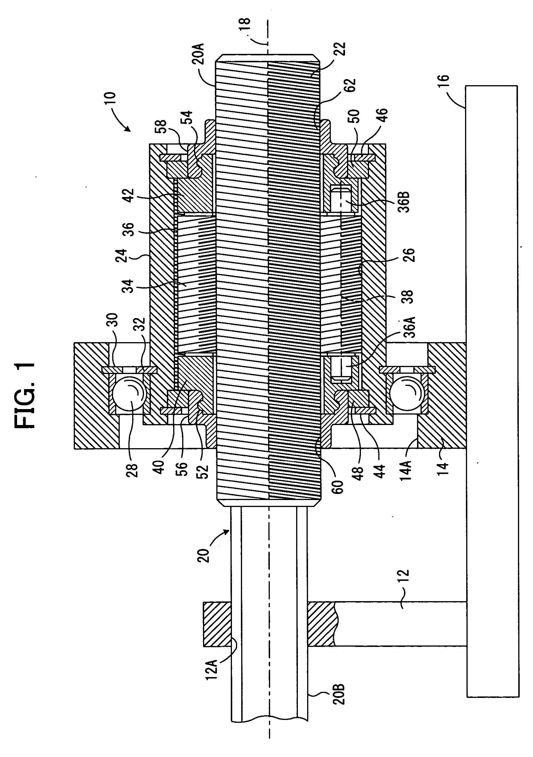 Planetary differential screw type rotary/linear motion converter