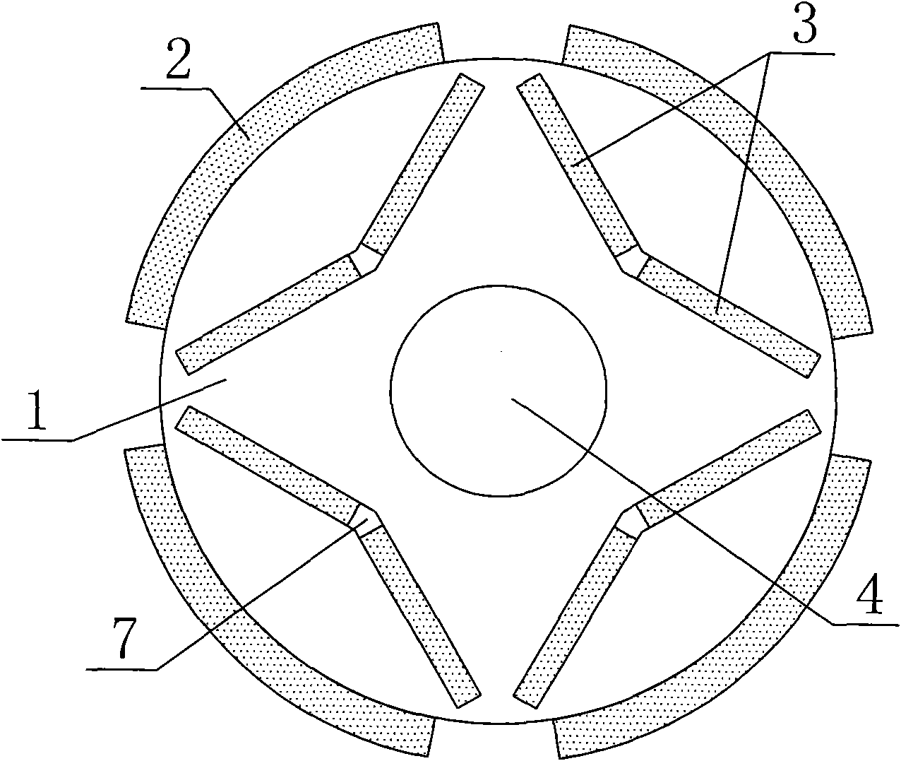 Permanent magnet motor rotor