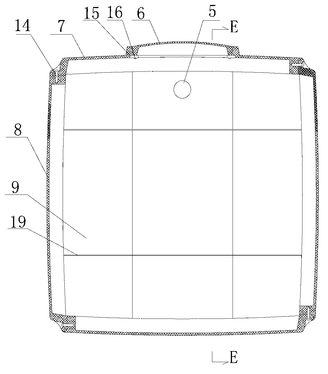 Four-module assembled water cellar