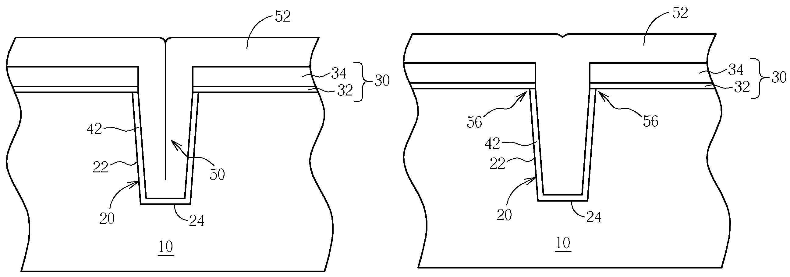 Seamless trench fill method utilizing sub-atmospheric pressure chemical vapor deposition technique