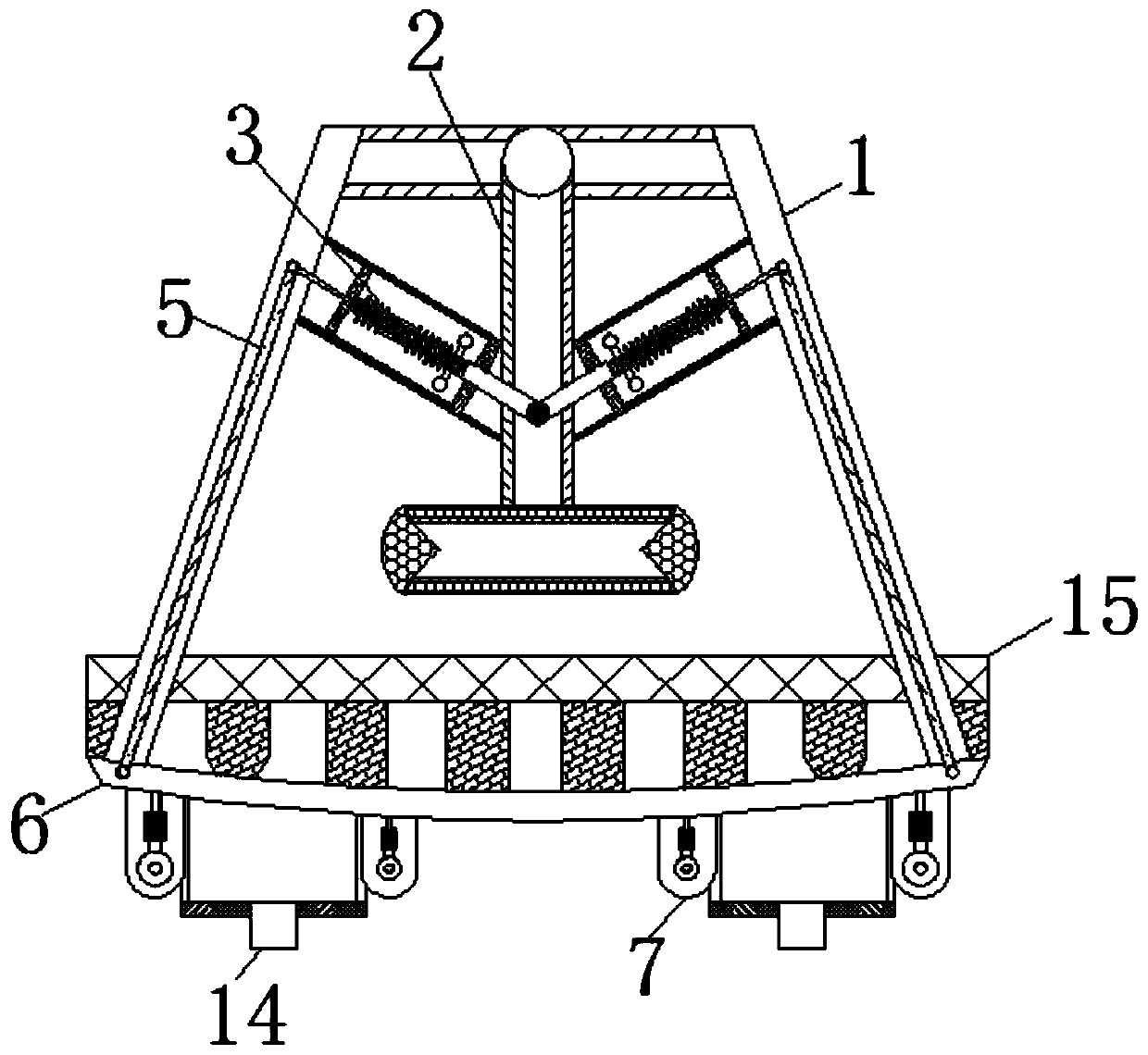 Composite baseboard simulated-line processing and polishing device